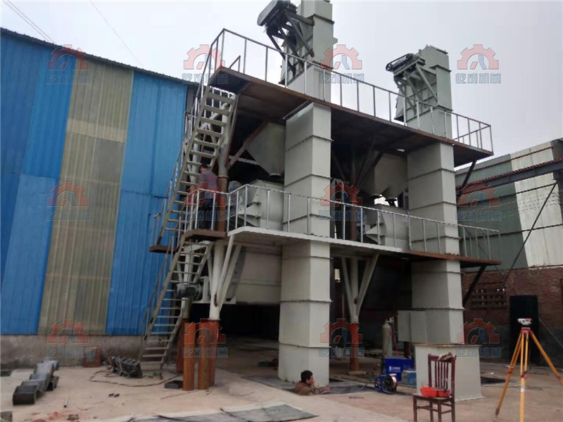 河南干混砂漿設(shè)備項目現(xiàn)場