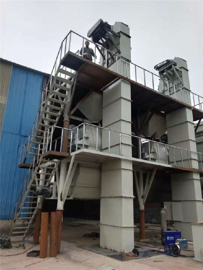 河南干混砂漿設(shè)備項目現(xiàn)場